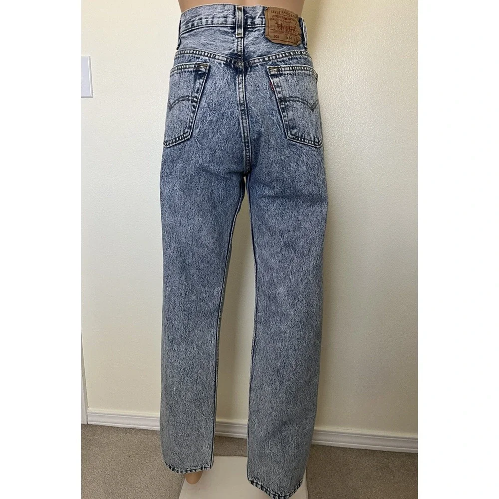 Vintage 80s Levis 501 Jeans USA Stone Wash Straight Leg Button Fly Mens 34x32